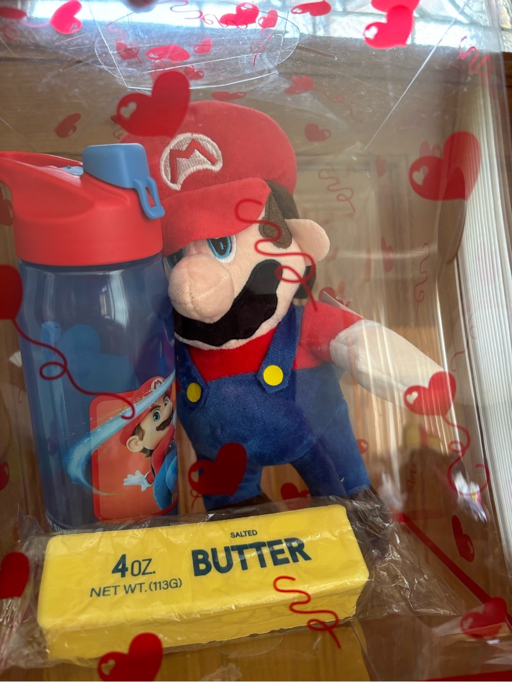 Super Mario Plush Gift Set with Butter 4oz squishy
